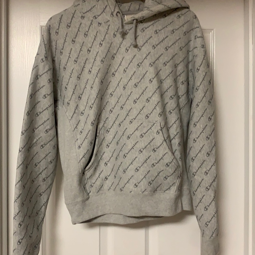 Champion Logo Pull Over Hoodie